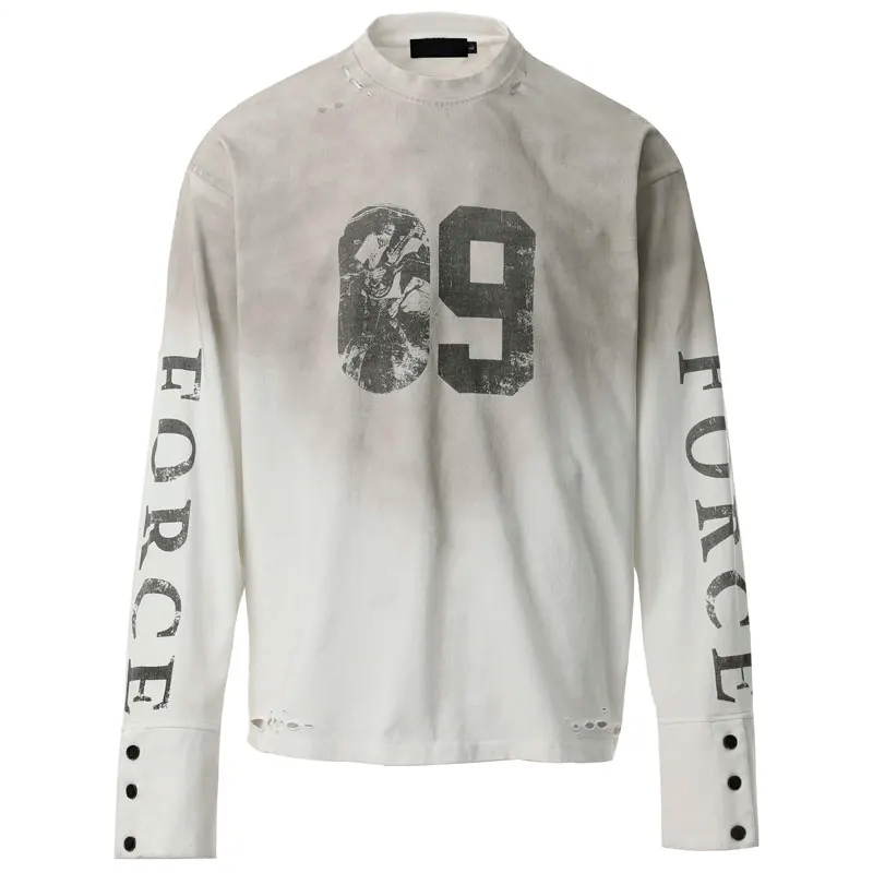 KOOPER™ Y2K Grunge Tie-Dye Long Sleeve Tee – Vintage Ripped Punk Streetwear