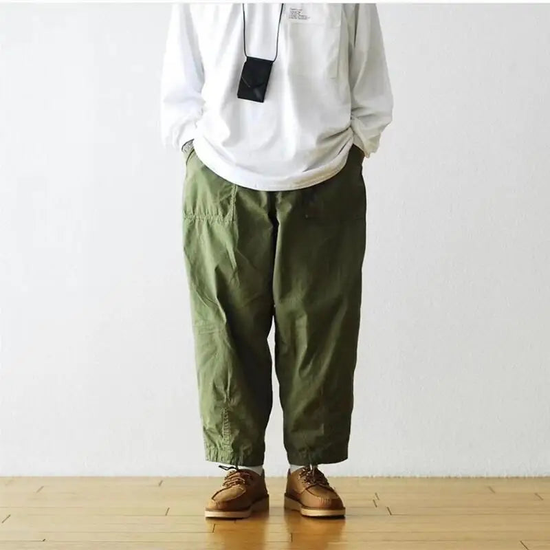 KOOPER™ Purple Label Anti-Tear Wide Leg Pants – Japanese Loose Fit Streetwear