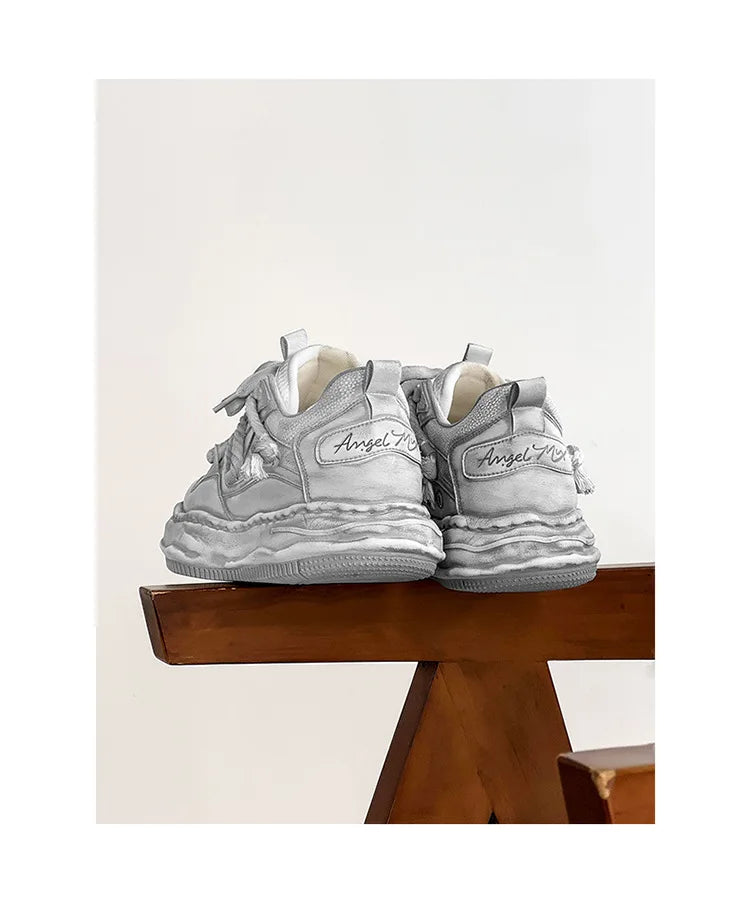 KOOPER™ Retro Y2K Dirty Punk Skate Sneakers – Unisex Platform Streetwear