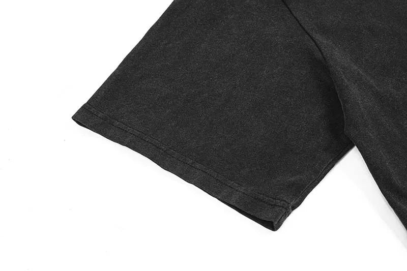 KOOPER™ Oversized Letter Embroidery Tee – High Street Hip Hop Y2K Style