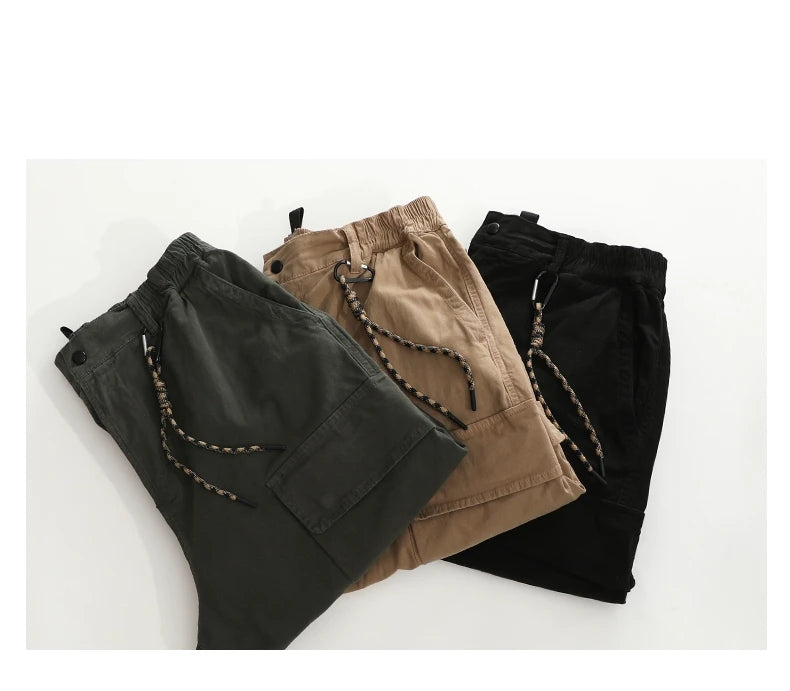KOOPER™ American Workwear Cargo Pants – Loose Harajuku Style with Multi-Pockets