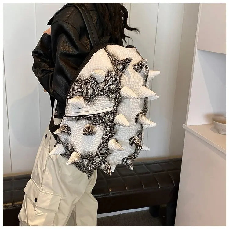 KOOPER™ Hedgehog Shape PU Backpack – Unique Design & Large Capacity