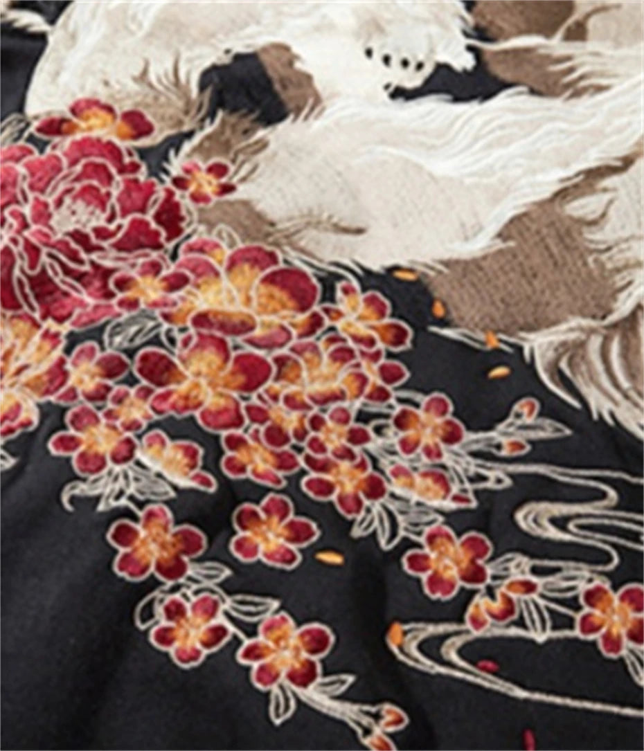 KOOPER™ Nine-Tailed Fox Vintage Hoodie – Y2K Harajuku Streetwear Pullover