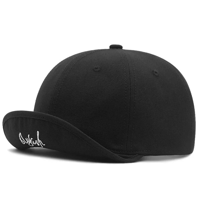 KOOPER™ Short Brim Snapback Cap – Unisex Cotton Hat