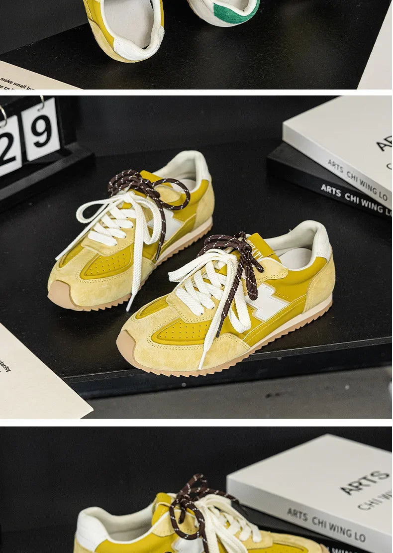 KOOPER™ Spring Summer Leather German Trainer – Lightweight & Wear-Resistant Casual Sneakers