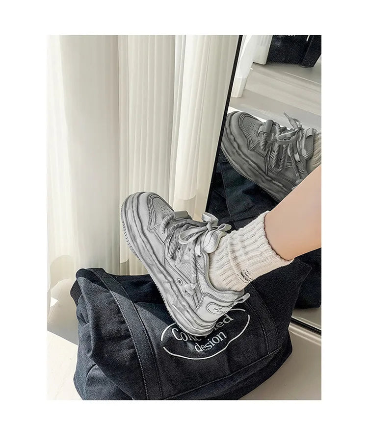 KOOPER™ Retro Y2K Dirty Punk Skate Sneakers – Unisex Platform Streetwear