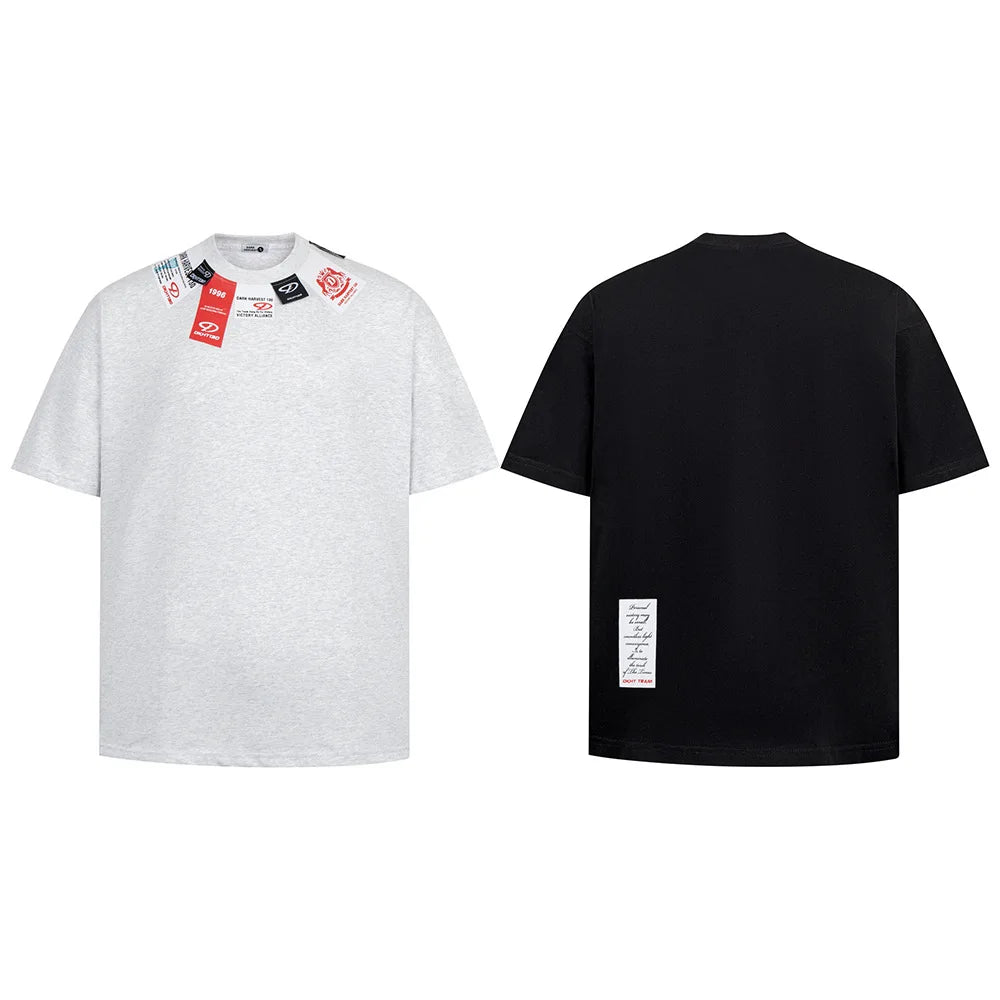 KOOPER™ Y2K Vibe Solid Tee – High Street Hip Hop Loose-Fit T-Shirt