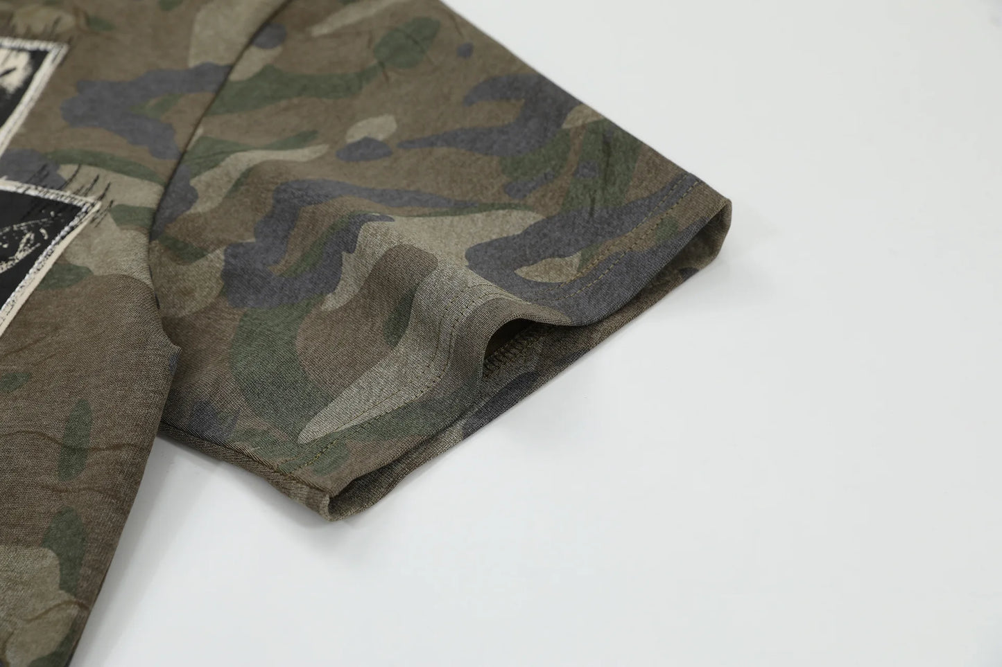 KOOPER™ Camouflage Cargo T-Shirt – High Street Tactical Vintage Tee for Men