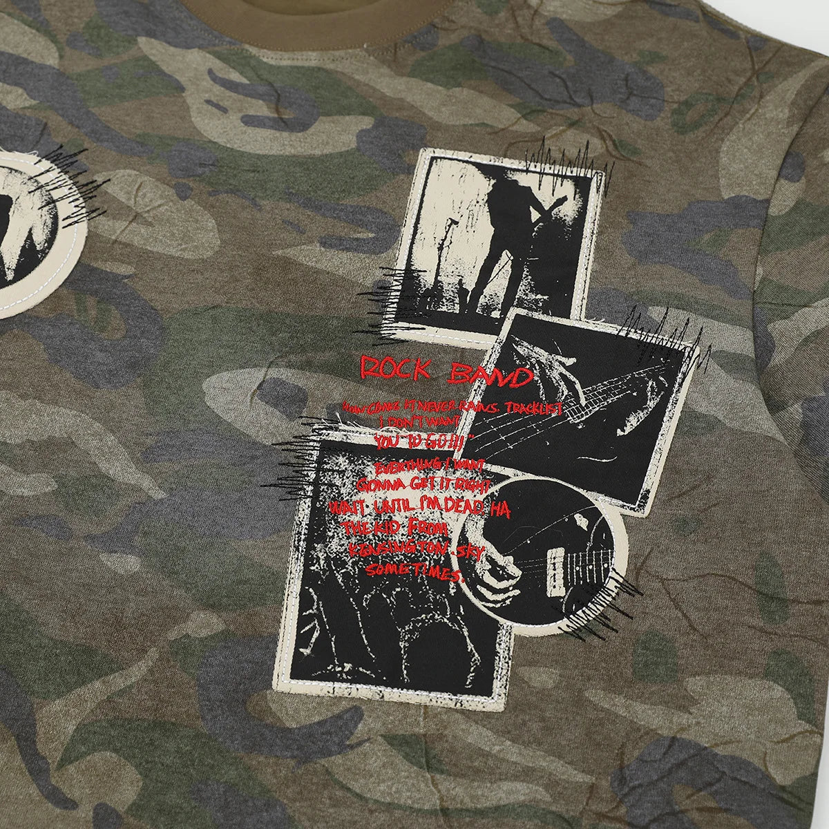 KOOPER™ Camouflage Cargo T-Shirt – High Street Tactical Vintage Tee for Men