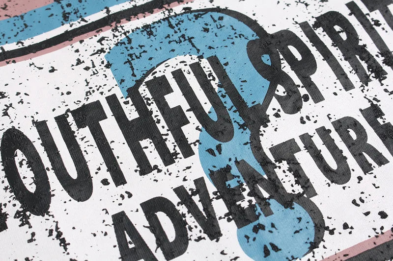 KOOPER™ Graffiti Painted Tee – High Street Hip Hop Summer Streetwear