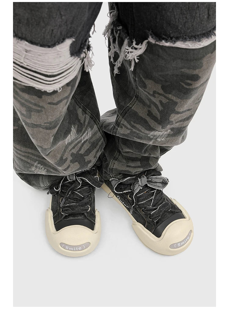 KOOPER™ Low-Top Niche Canvas Platform Sneakers – Unisex Breathable Summer Shoes