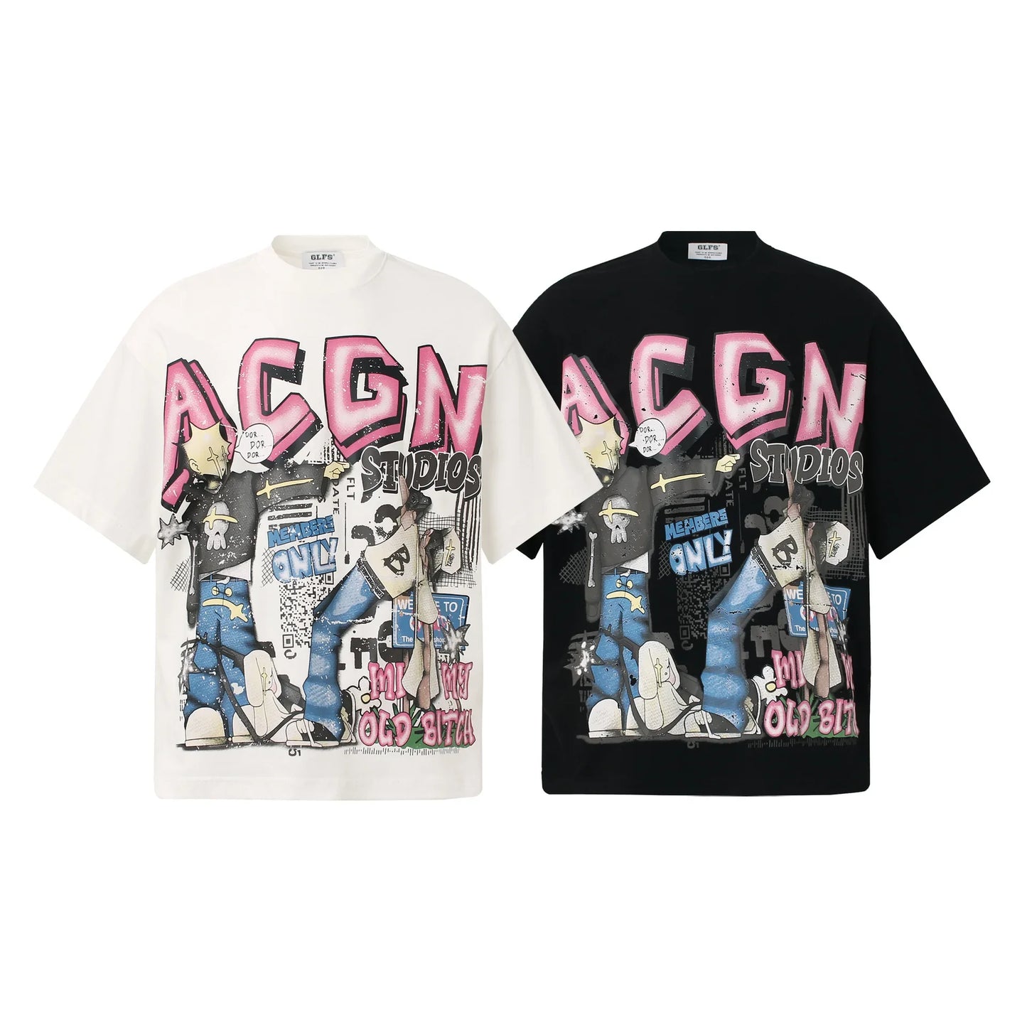KOOPER™ Loose Cartoon Graphic Tee – Summer Streetwear Hip Hop