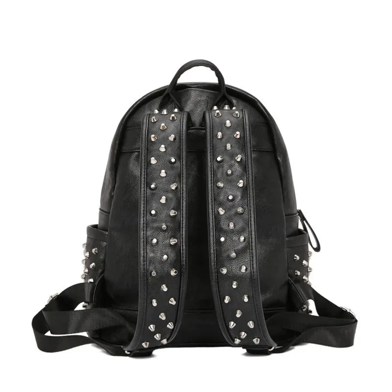 KOOPER™ Alligator Embossed Rivet Backpack – Luxury Unisex Laptop & School Bag