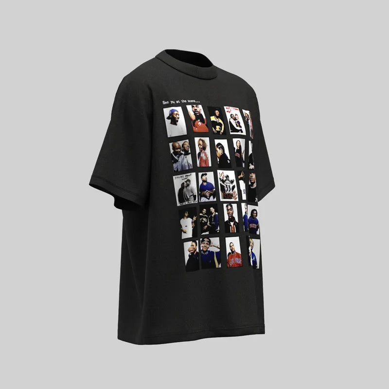 KOOPER™ Y2K Painted Graphic Tee – High Street Loose-Fit Summer Streetwear
