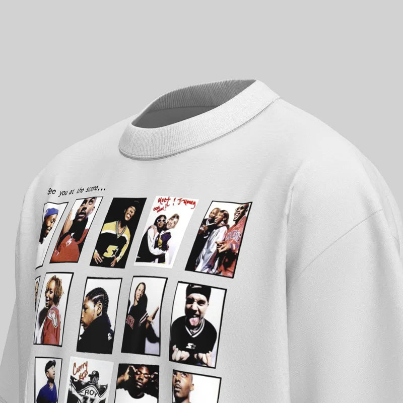 KOOPER™ Y2K Painted Graphic Tee – High Street Loose-Fit Summer Streetwear