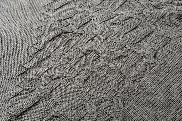 KOOPER™ American Style Knitted Hoodie Jacket – Autumn Casual Loose Fit Unisex Zip Sweater