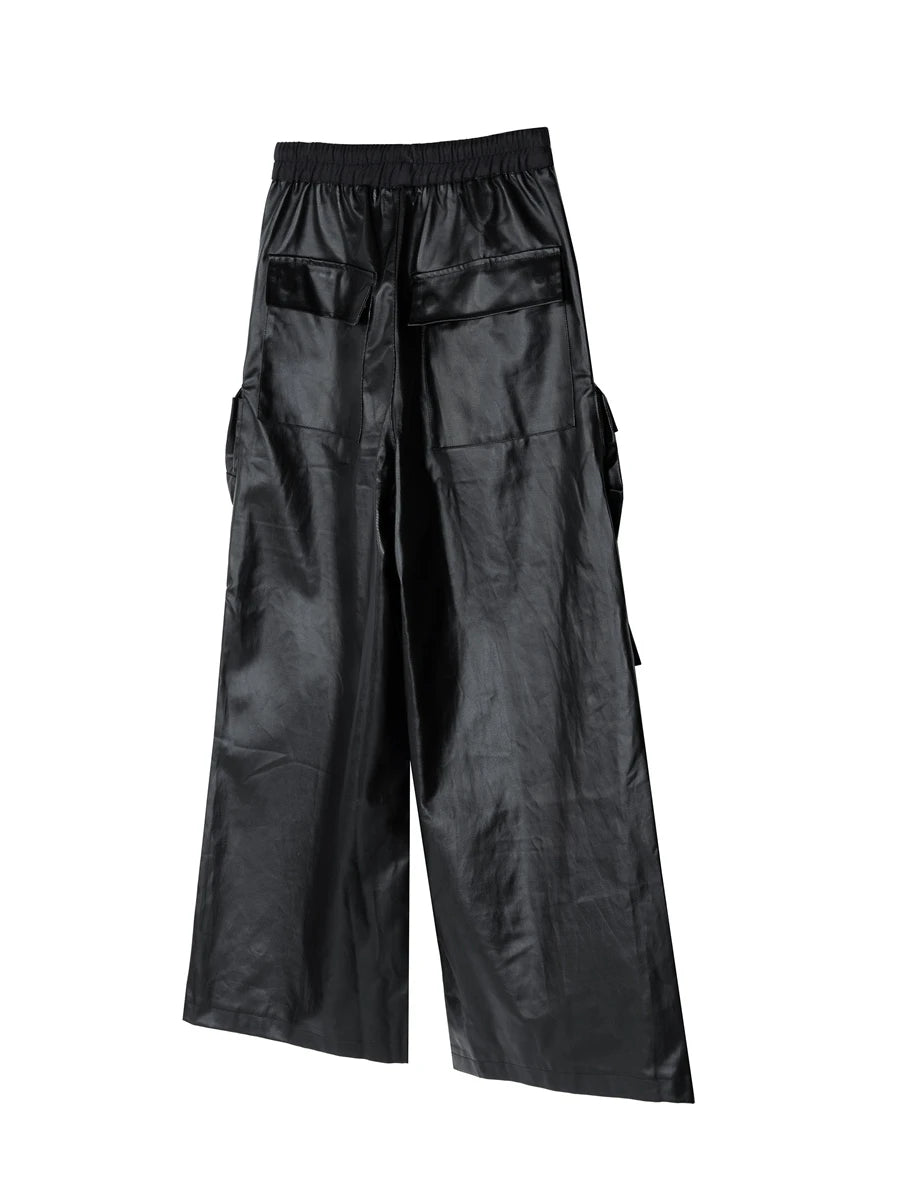 KOOPER™ RO Style Multi-Pocket Workwear Pants – High-Waisted Wide-Leg Casual Trousers