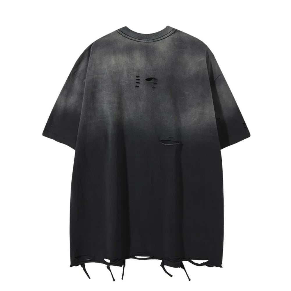 KOOPER™ Washed & Distressed High Street Tee – American Necklace Style