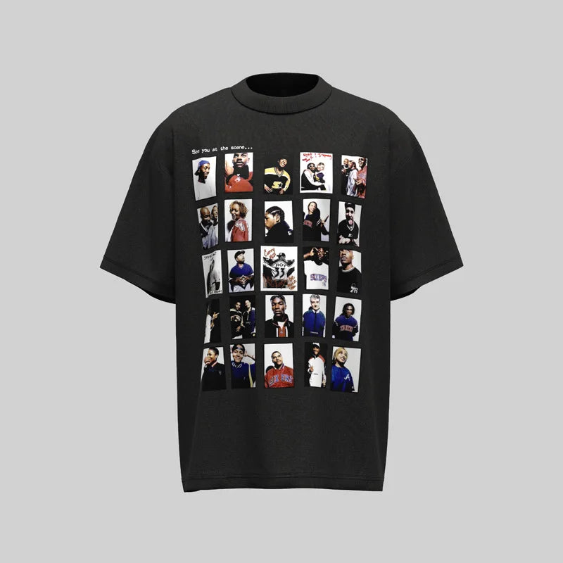 KOOPER™ Y2K Painted Graphic Tee – High Street Loose-Fit Summer Streetwear