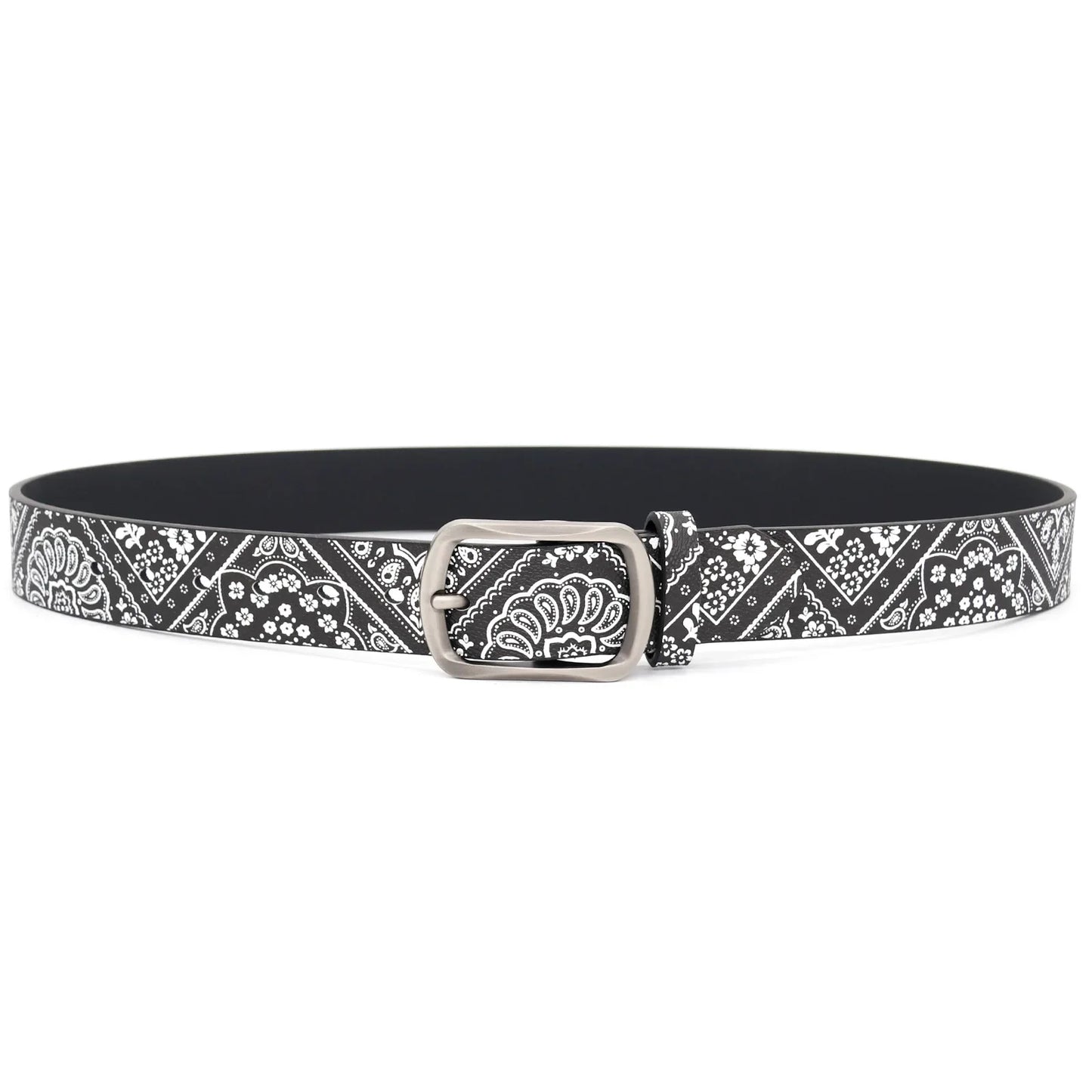 KOOPER™ Retro Floral Print Belt – Unisex Artistic Customizable Waist Accessory