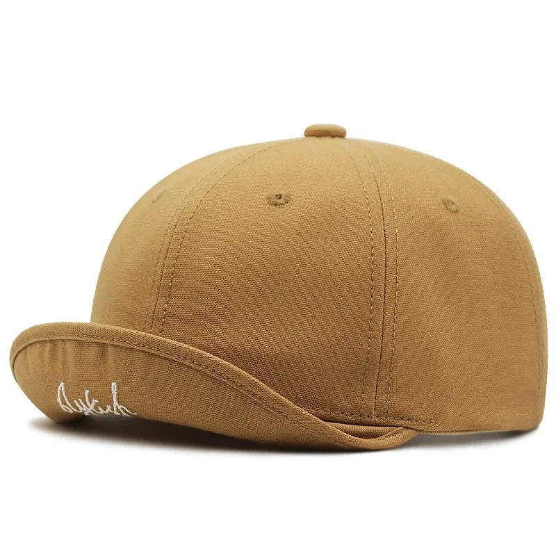 KOOPER™ Short Brim Snapback Cap – Unisex Cotton Hat