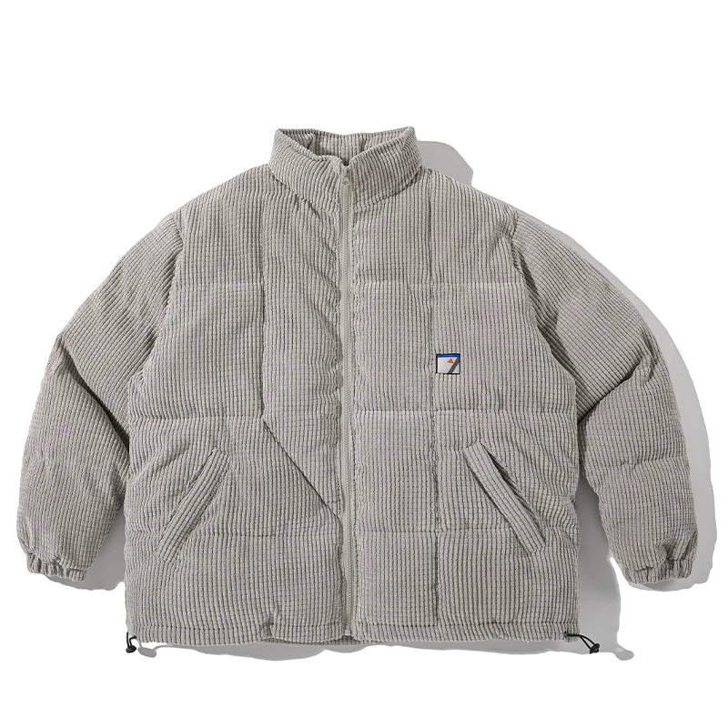 KOOPER™ Japanese Retro Corduroy Jacket – Warm Loose Fit Stand Collar