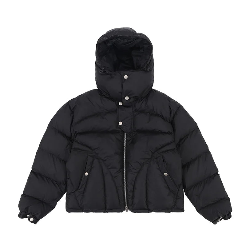 KOOPER™ Winter Hooded Down Jacket – Thick Warm Streetwear for Cold Days