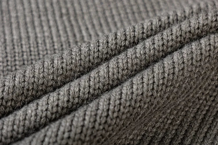KOOPER™ American Style Knitted Hoodie Jacket – Autumn Casual Loose Fit Unisex Zip Sweater