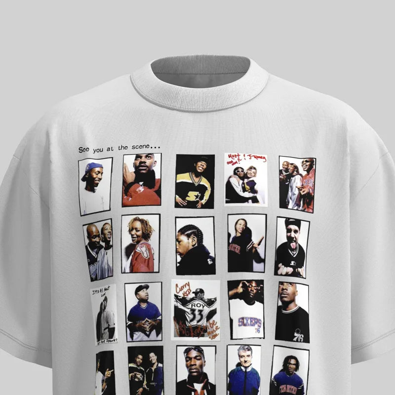 KOOPER™ Y2K Painted Graphic Tee – High Street Loose-Fit Summer Streetwear