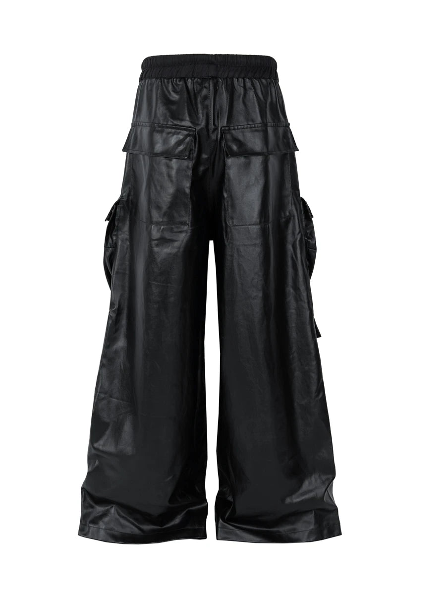KOOPER™ RO Style Multi-Pocket Workwear Pants – High-Waisted Wide-Leg Casual Trousers