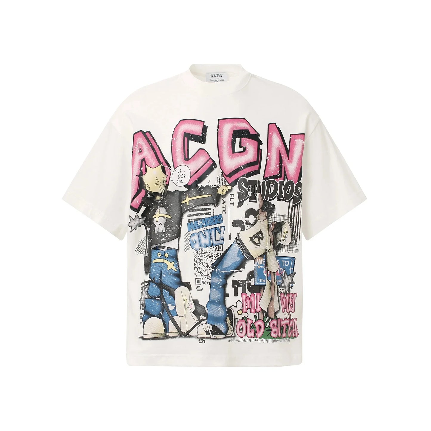 KOOPER™ Loose Cartoon Graphic Tee – Summer Streetwear Hip Hop