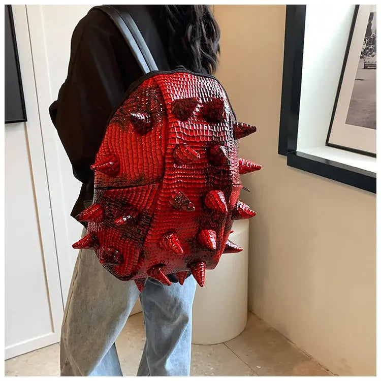 KOOPER™ Hedgehog Shape PU Backpack – Unique Design & Large Capacity