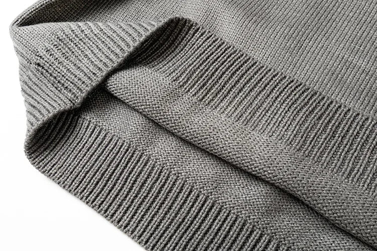 KOOPER™ American Style Knitted Hoodie Jacket – Autumn Casual Loose Fit Unisex Zip Sweater