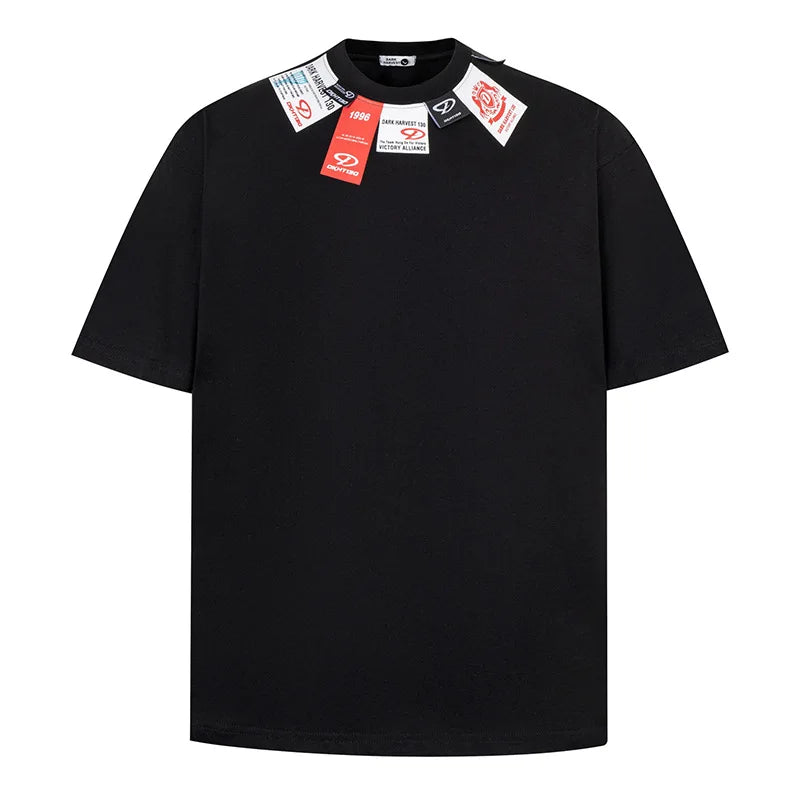 KOOPER™ Y2K Vibe Solid Tee – High Street Hip Hop Loose-Fit T-Shirt