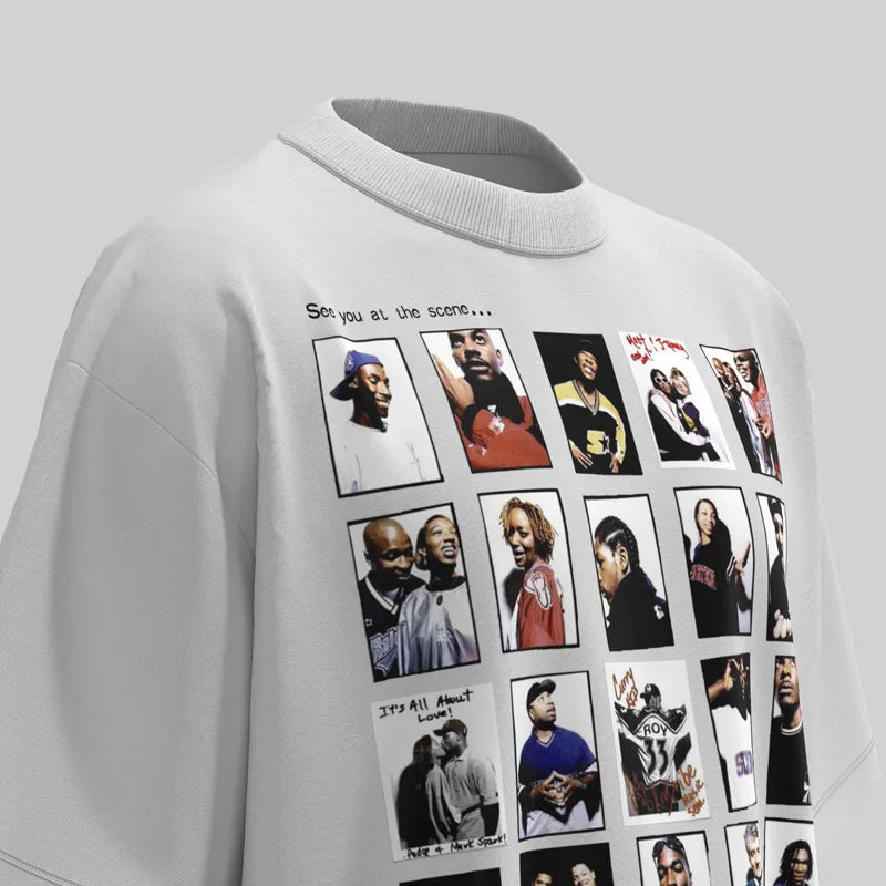 KOOPER™ Y2K Painted Graphic Tee – High Street Loose-Fit Summer Streetwear