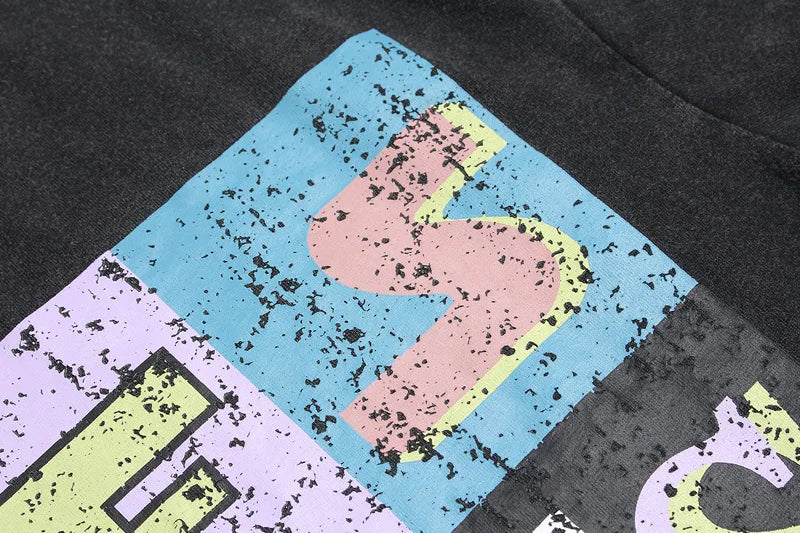 KOOPER™ Graffiti Painted Tee – High Street Hip Hop Summer Streetwear