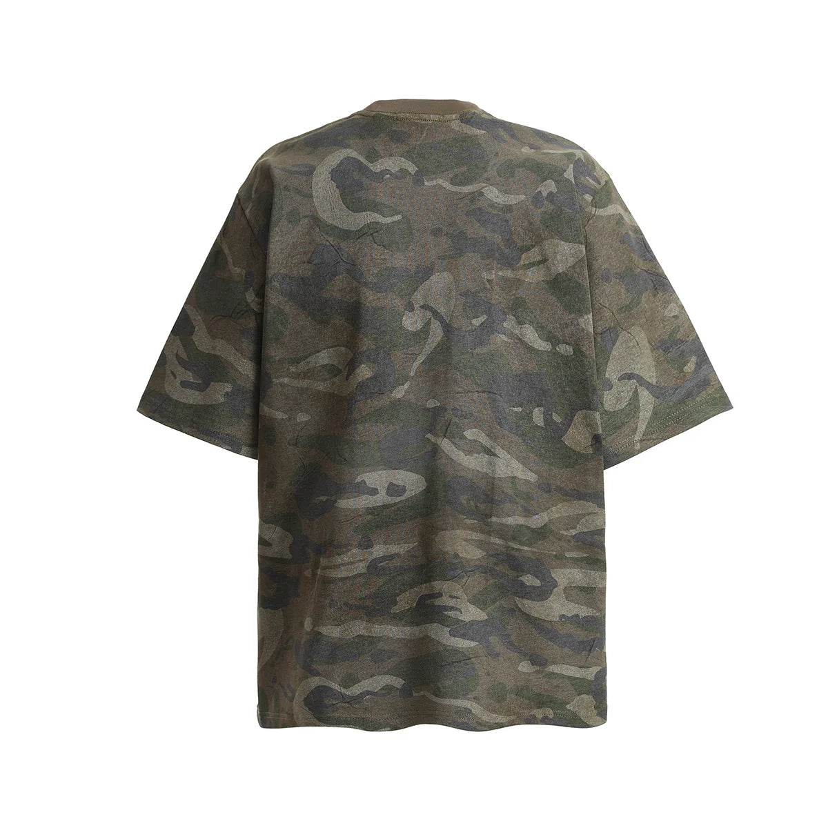 KOOPER™ Camouflage Cargo T-Shirt – High Street Tactical Vintage Tee for Men