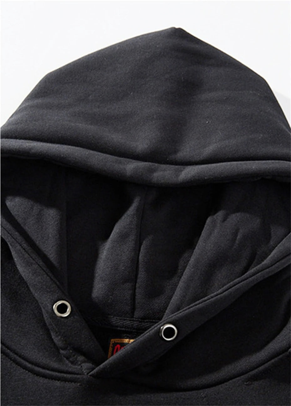 KOOPER™ Nine-Tailed Fox Vintage Hoodie – Y2K Harajuku Streetwear Pullover