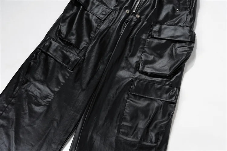 KOOPER™ RO Style Multi-Pocket Workwear Pants – High-Waisted Wide-Leg Casual Trousers