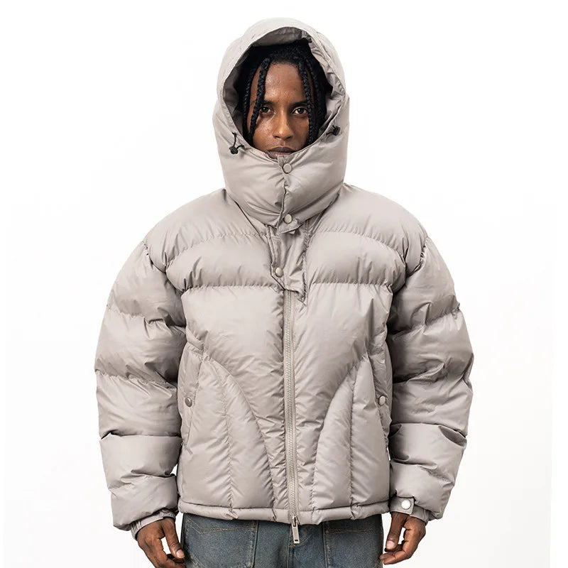 KOOPER™ Winter Hooded Down Jacket – Thick Warm Streetwear for Cold Days
