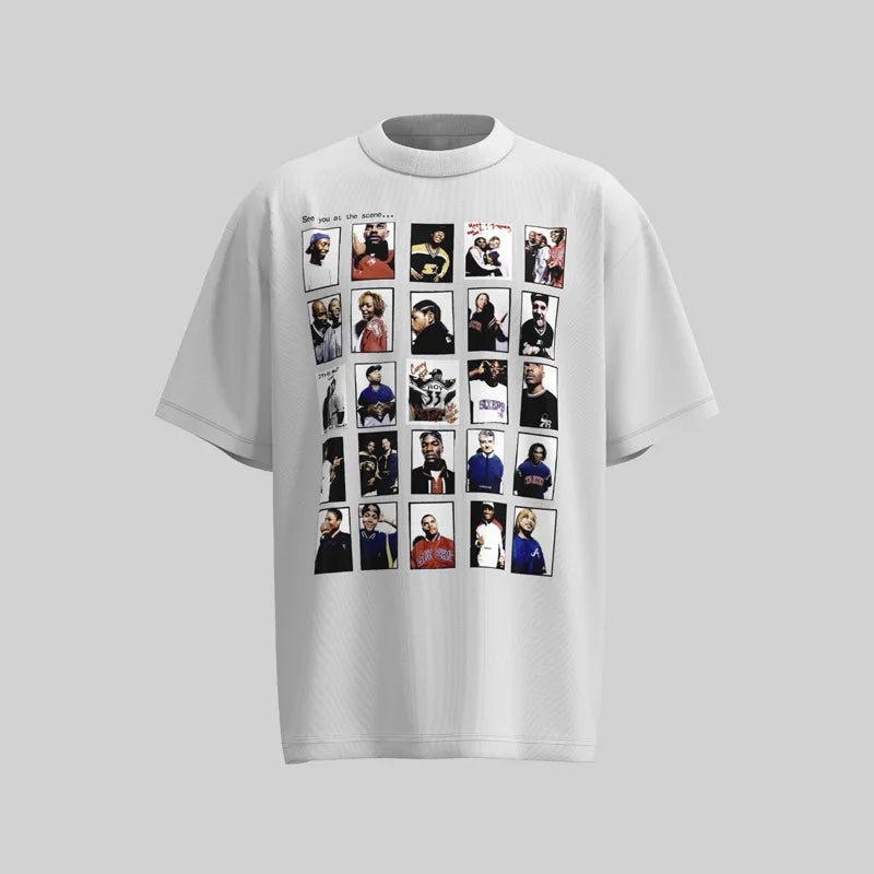 KOOPER™ Y2K Painted Graphic Tee – High Street Loose-Fit Summer Streetwear