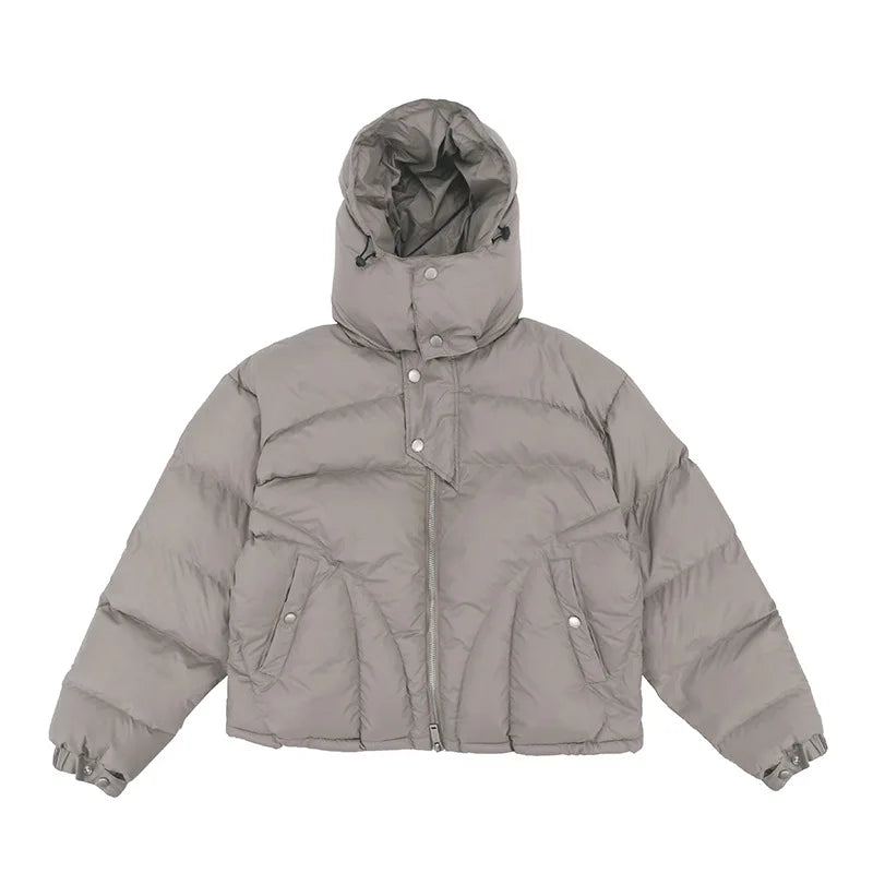 KOOPER™ Winter Hooded Down Jacket – Thick Warm Streetwear for Cold Days