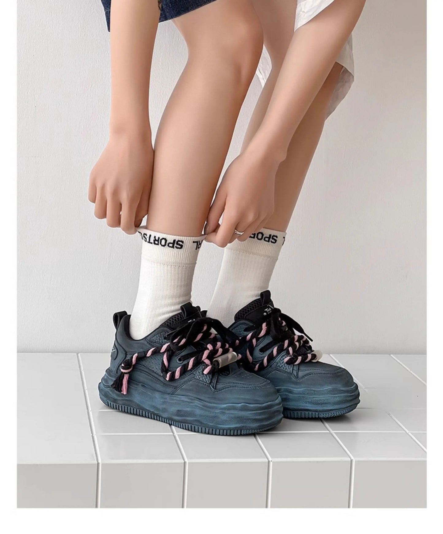 KOOPER™ Retro Y2K Dirty Punk Skate Sneakers – Unisex Platform Streetwear
