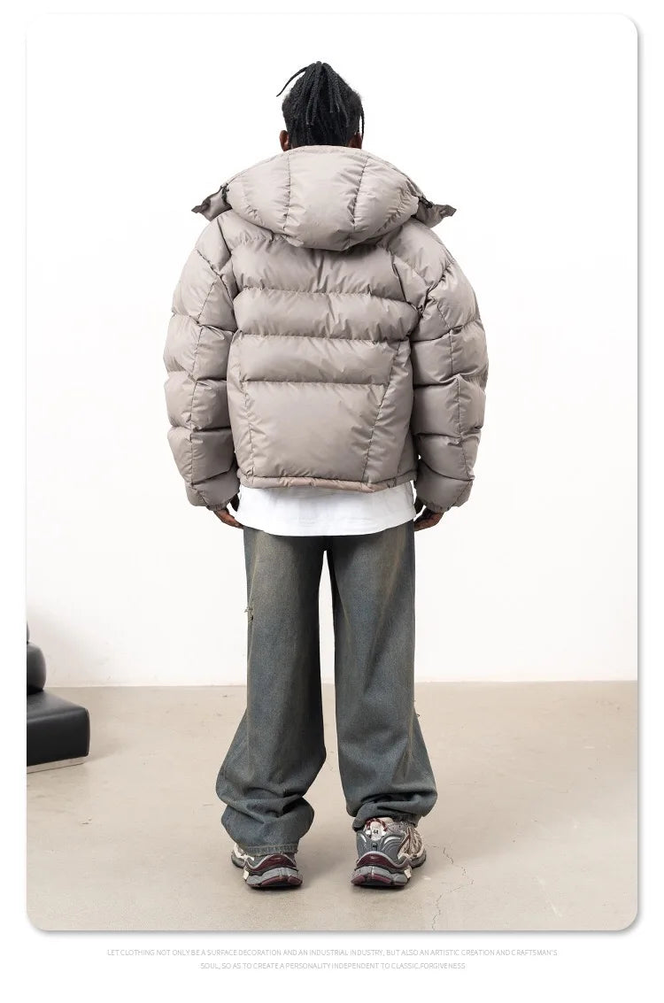 KOOPER™ Winter Hooded Down Jacket – Thick Warm Streetwear for Cold Days