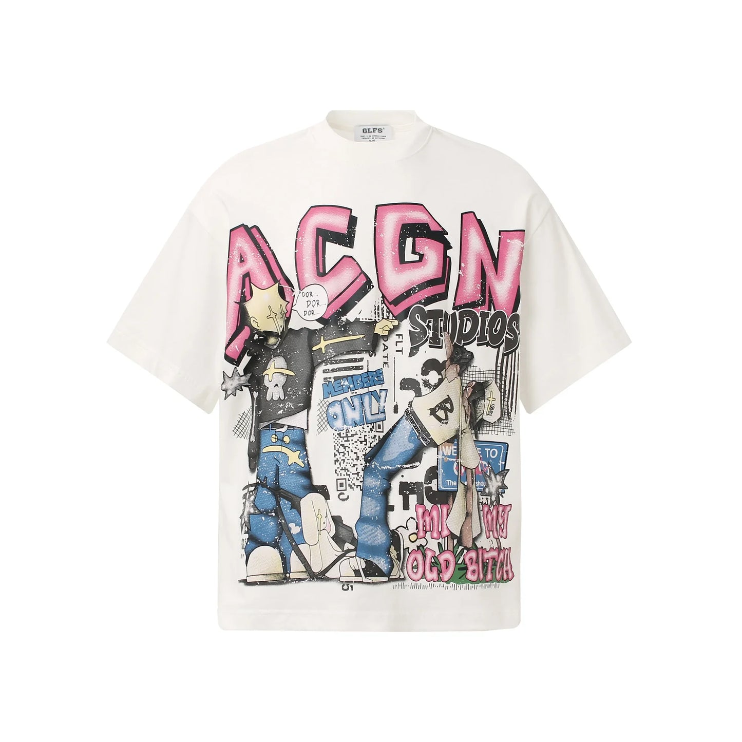 KOOPER™ Loose Cartoon Graphic Tee – Summer Streetwear Hip Hop
