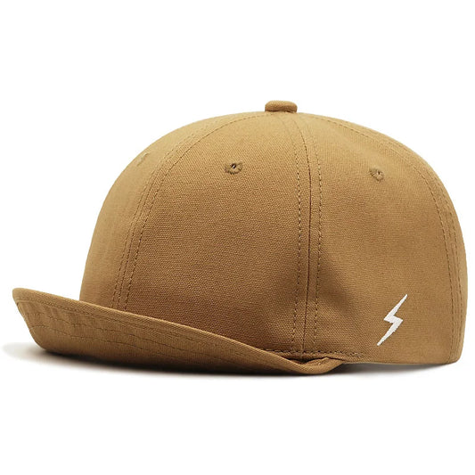 KOOPER™ Short Brim Snapback Cap – Unisex Cotton Hat