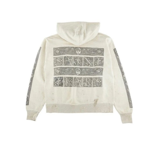 KOOPER™ Saint of Michael Vintage Hoodie – Worn-Out High Street Cotton Pullover