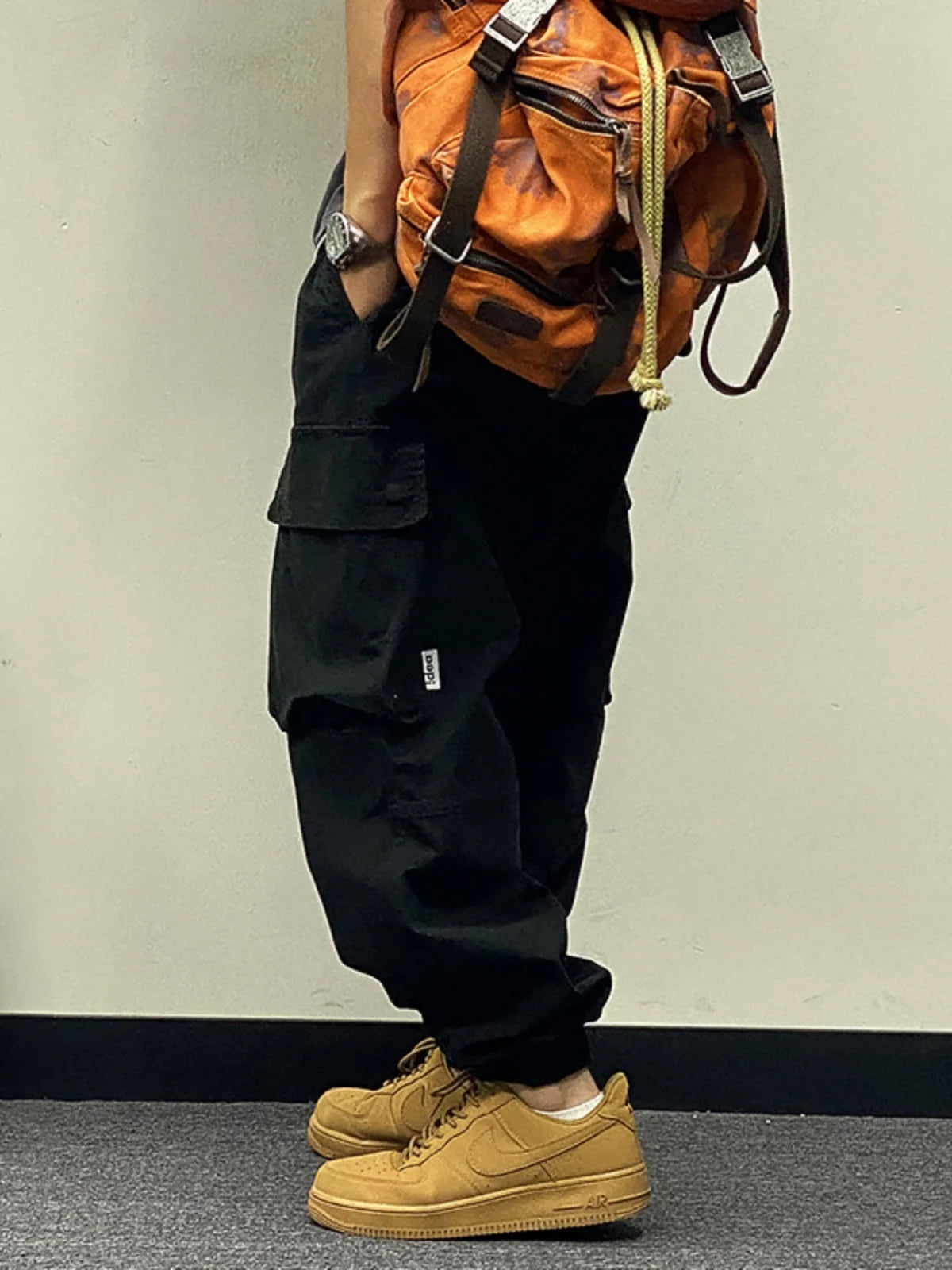 KOOPER™ American Workwear Cargo Pants – Loose Harajuku Style with Multi-Pockets
