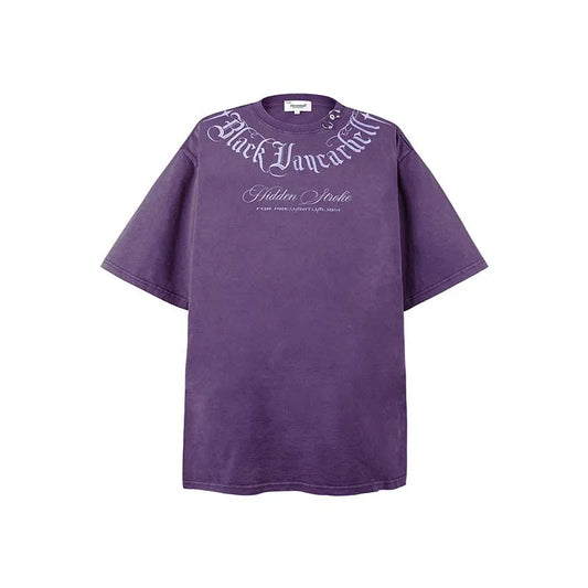 KOOPER™ Oversized Letter Embroidery Tee – High Street Hip Hop Y2K Style