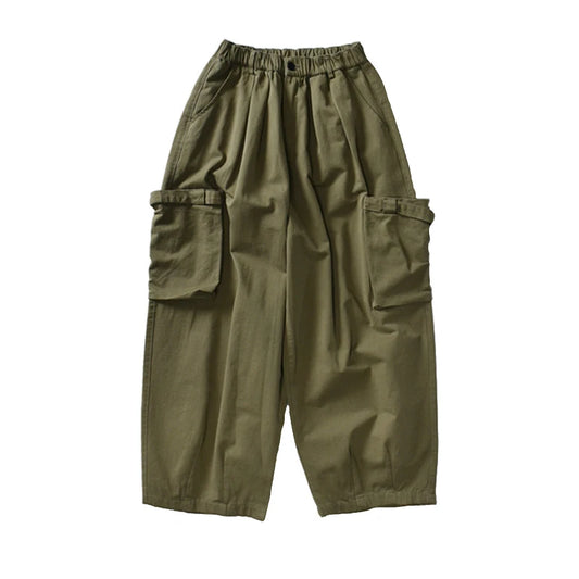 KOOPER™ Multi-Pocket Cargo Pants – Safari Style Wide-Leg Workwear